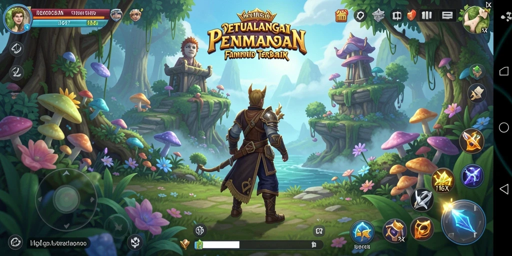 Tampilan gameplay 116X yang penuh warna dengan karakter anime.
