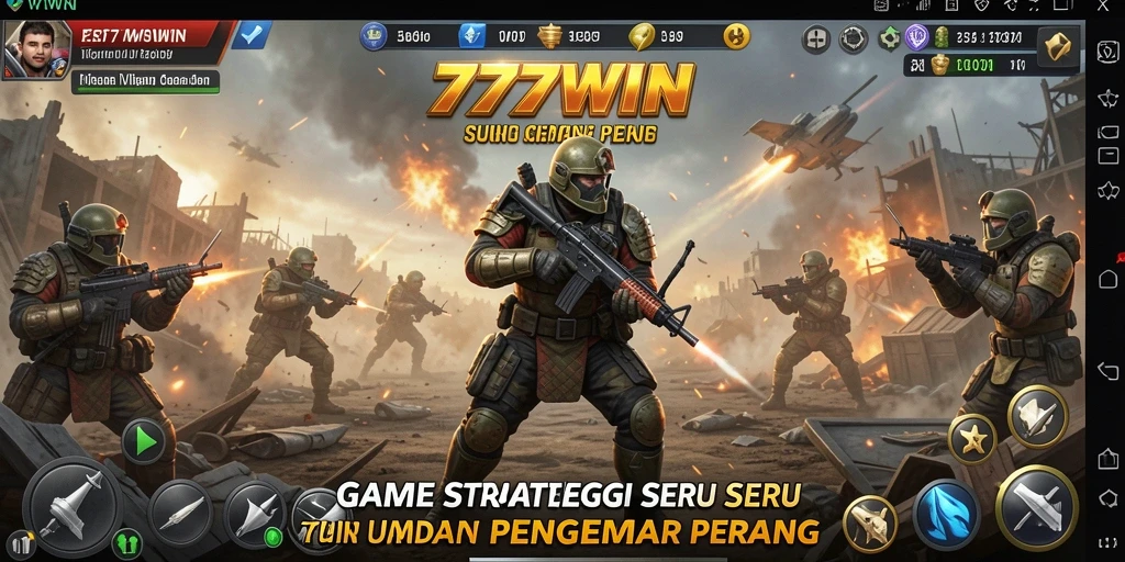 Tangkapan layar 777WIN menunjukkan aksi seru gameplay strategi.