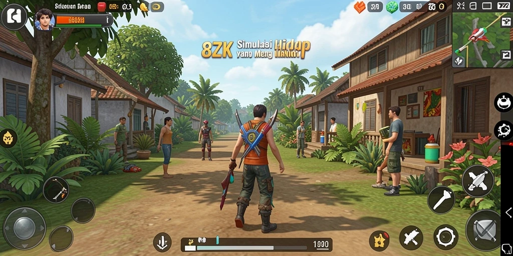 Tampilan gameplay 8ZK yang menarik dan imersif.