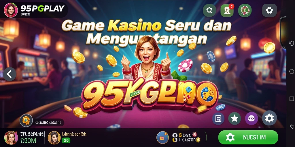 Tampilan gameplay Kasino yang memukau dan menarik.