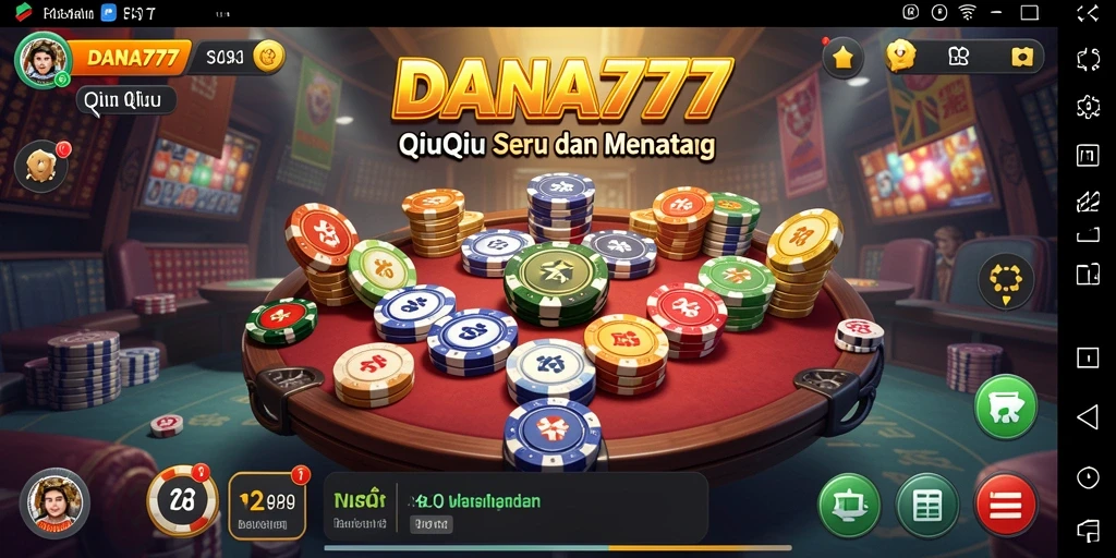 Tampilan menarik saat bermain QiuQiu di DANA777.