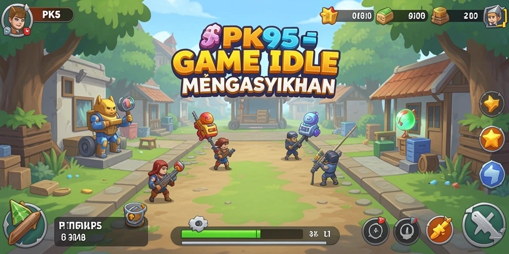 Tampilan gameplay PK95 menunjukkan petualangan menarik dari karakter Idle.