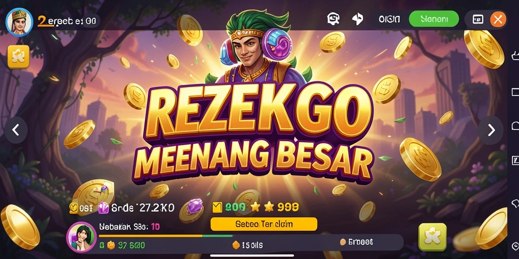 Tampilan menarik dari gameplay Slot REZEKIGO.