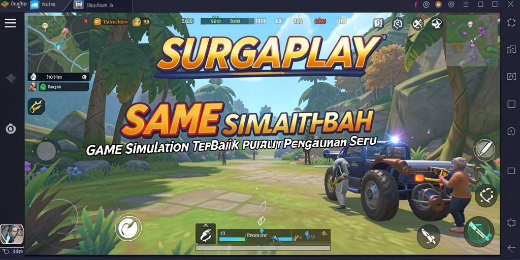 Gameplay SURGAPLAY yang penuh aksi dan interaksi sosial.