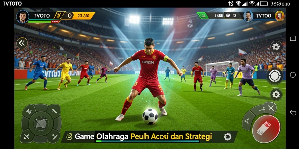 Tampilan gameplay menarik dalam aplikasi TVTOTO yang seru.