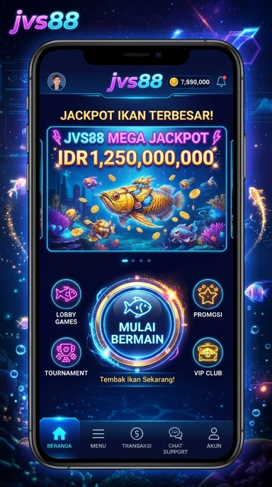 Tampilan utama aplikasi jvs88 yang ramah pengguna.